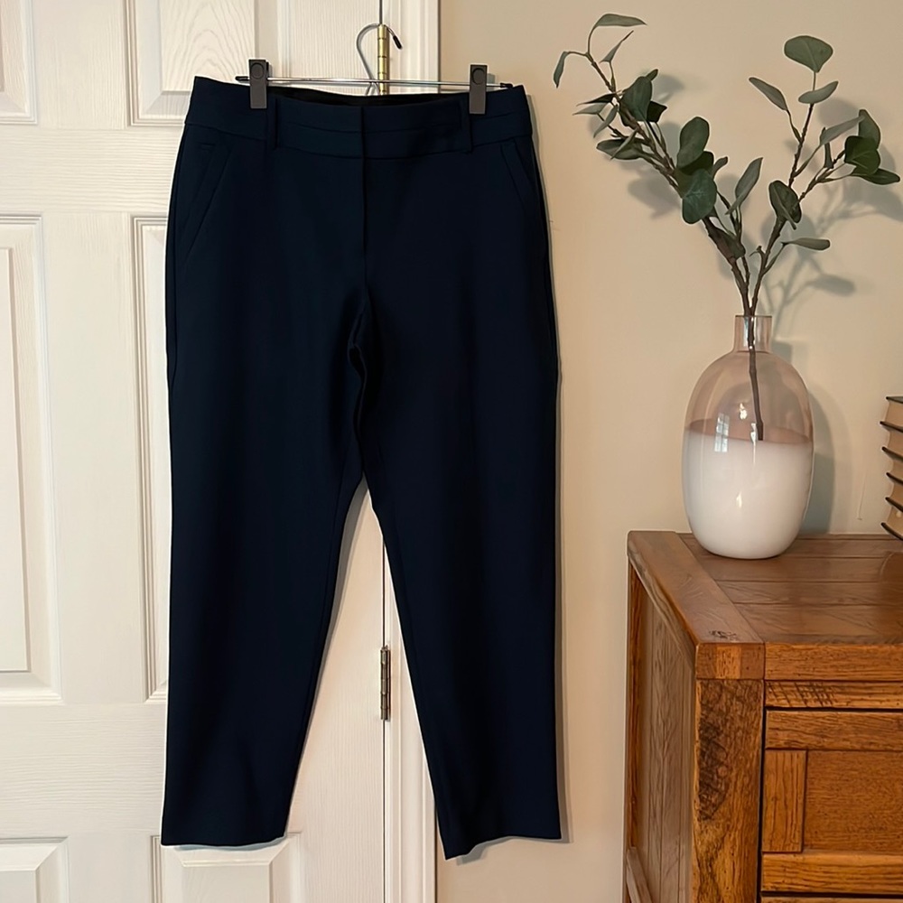 Loft Ankle work pants/slacks. Dark Teal.